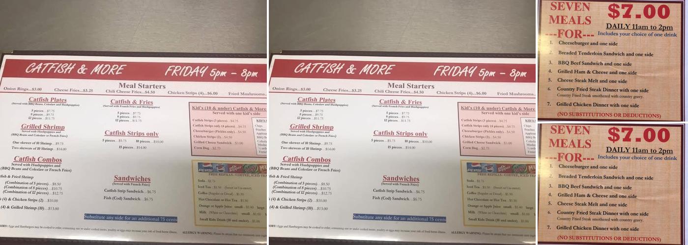 Smithton Diner Menu