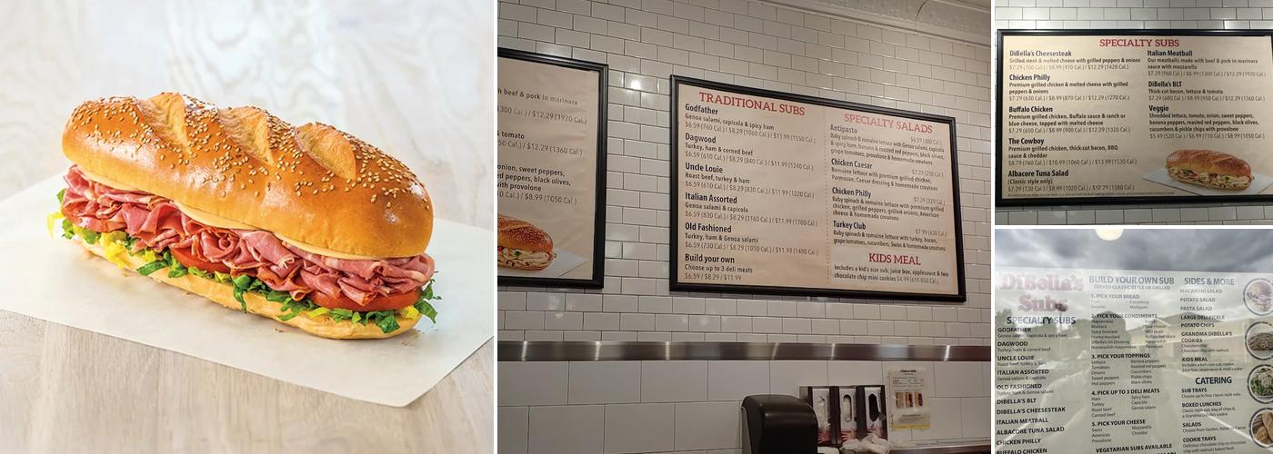 DiBella's Subs Menu