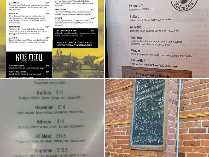 The Palace Restaurant & Bar Menu