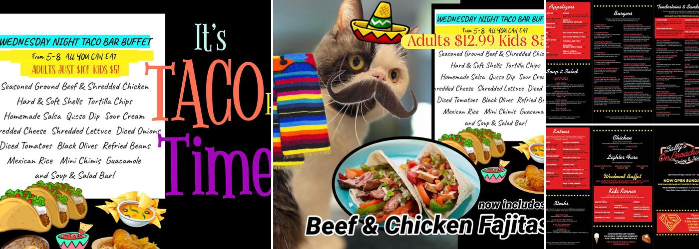 Sally's On Broadway Menu