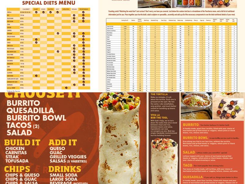 Pancheros Mexican Grill - Cedar Rapids 1st Ave Menu