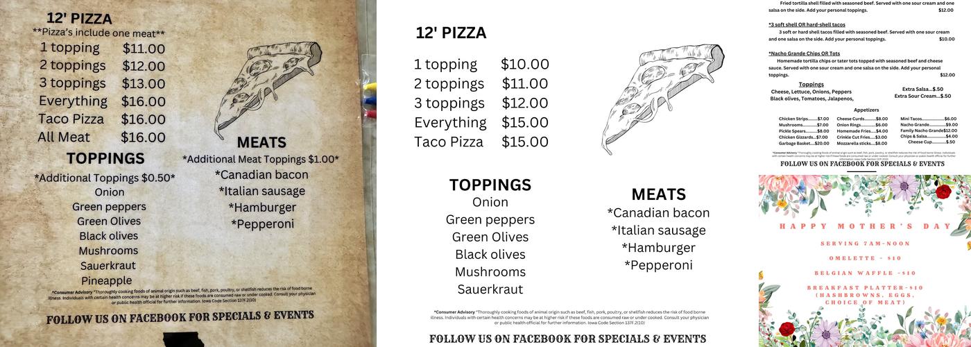 Stockyard Restaurant and Bar Menu