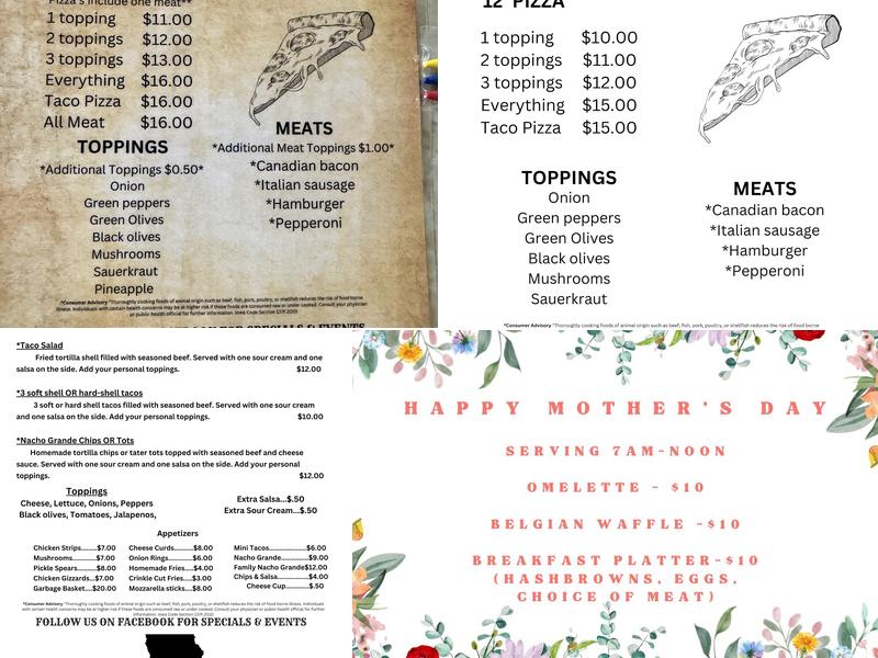 Stockyard Restaurant and Bar Menu