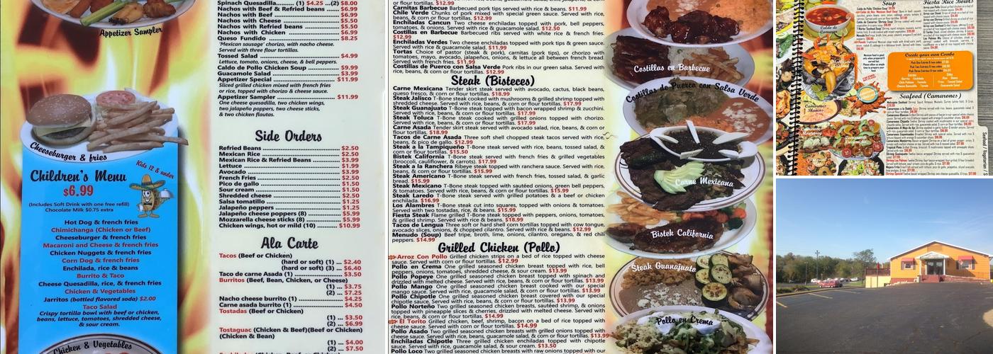 Las Palmas Authentic Mexican Restaurant Menu