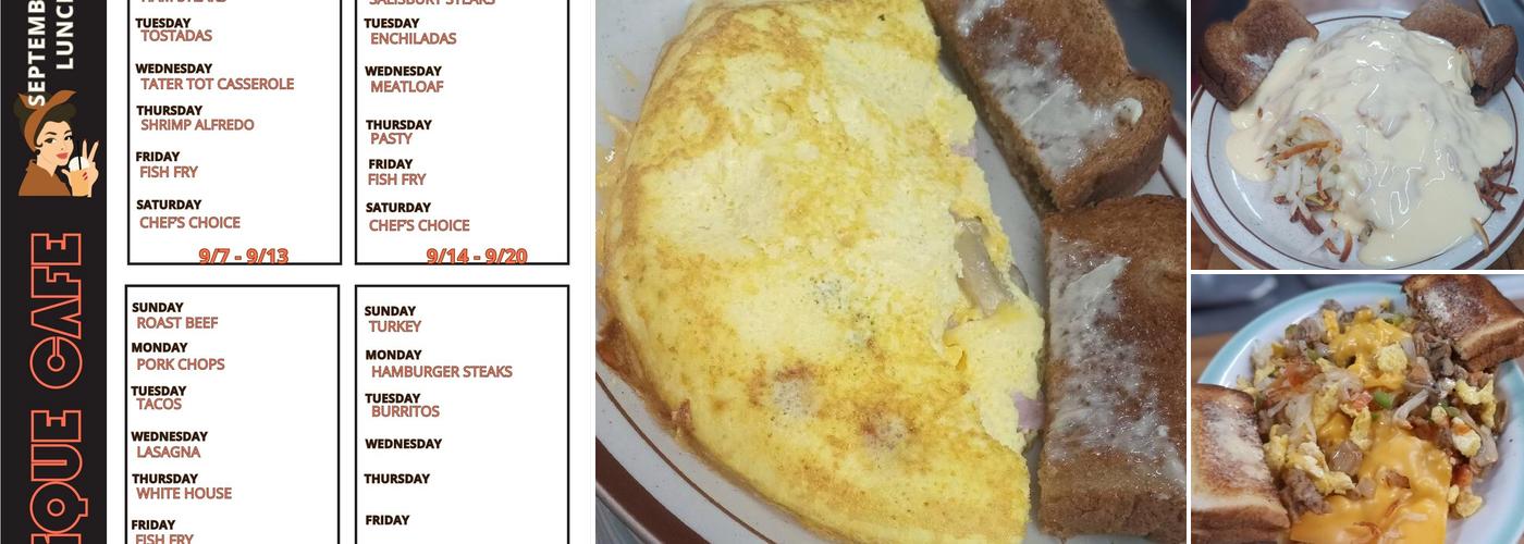 Unique Cafe Menu