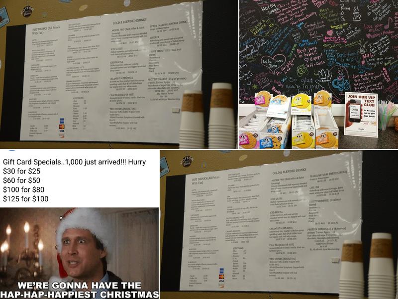 Deanna's Java Cafe Menu