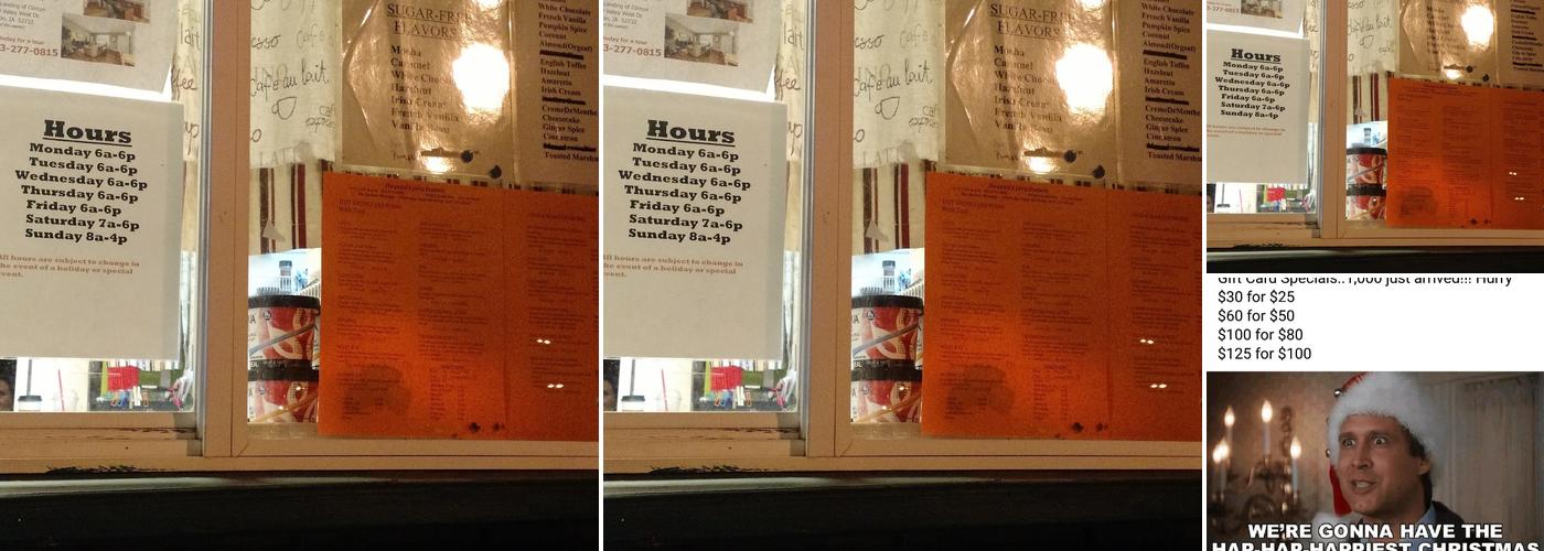 Deanna's Java Station Menu