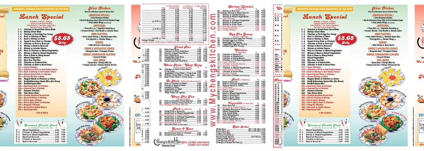 Cheng's Kitchen Menu