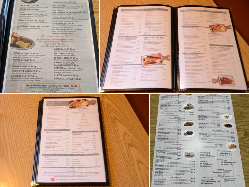 Spring Garden Restaurant Menu