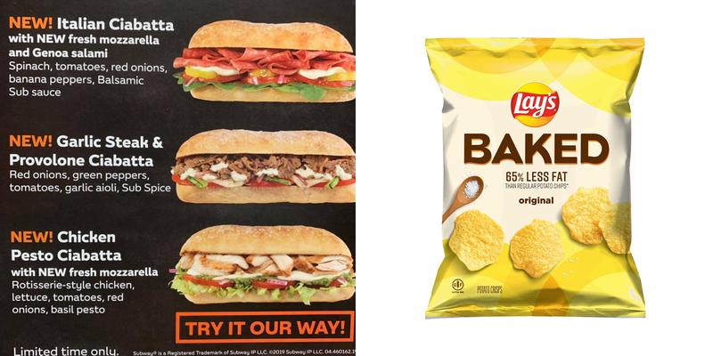 Subway Menu