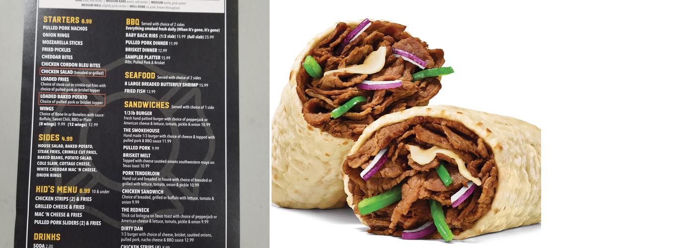 Subway Menu