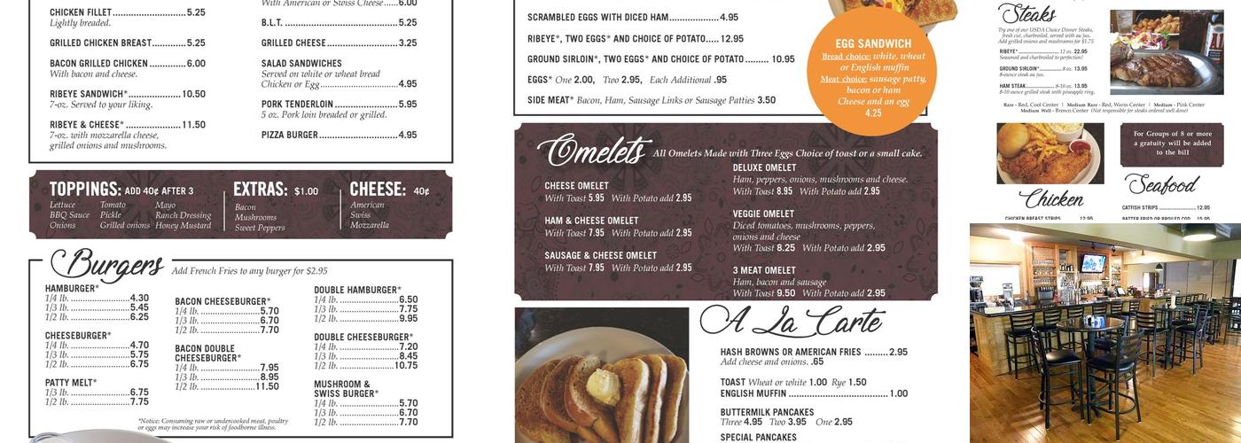 Johnson's Restaurant & Reception Hall Menu