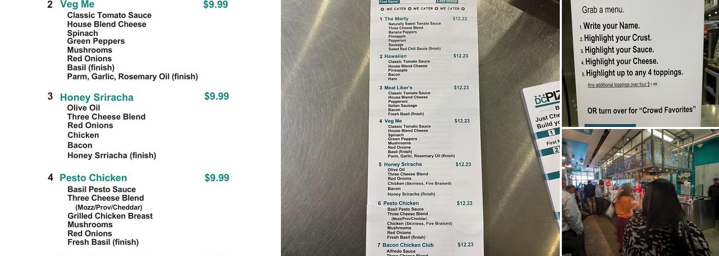 DC Pizza Menu