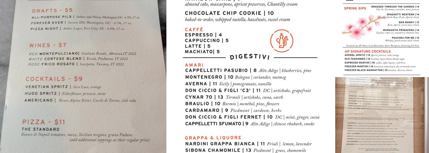 All-Purpose Shaw Menu