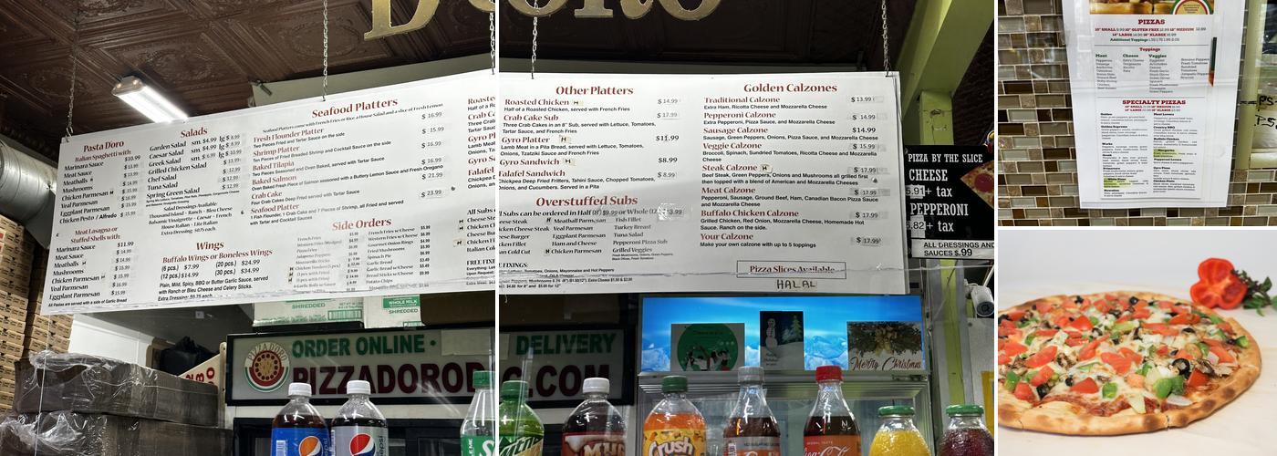 Pizza D'Oro Menu