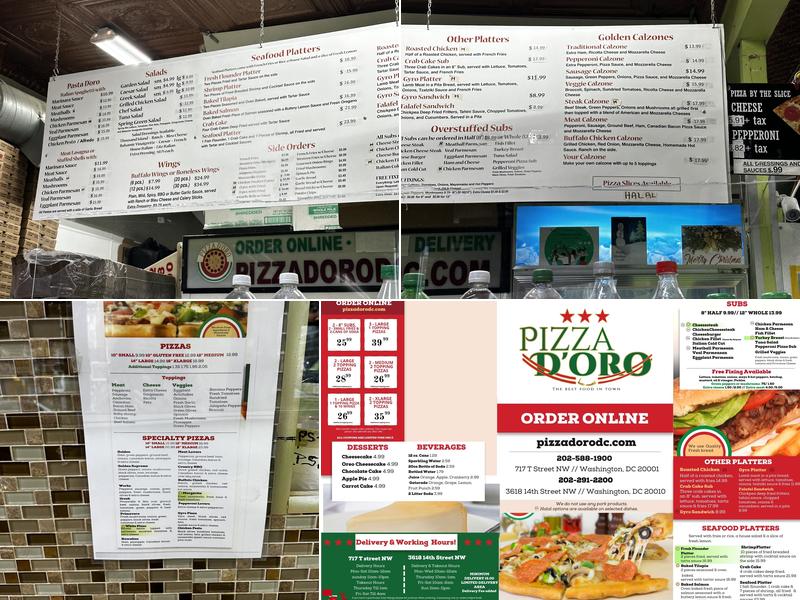 Pizza D'Oro Menu