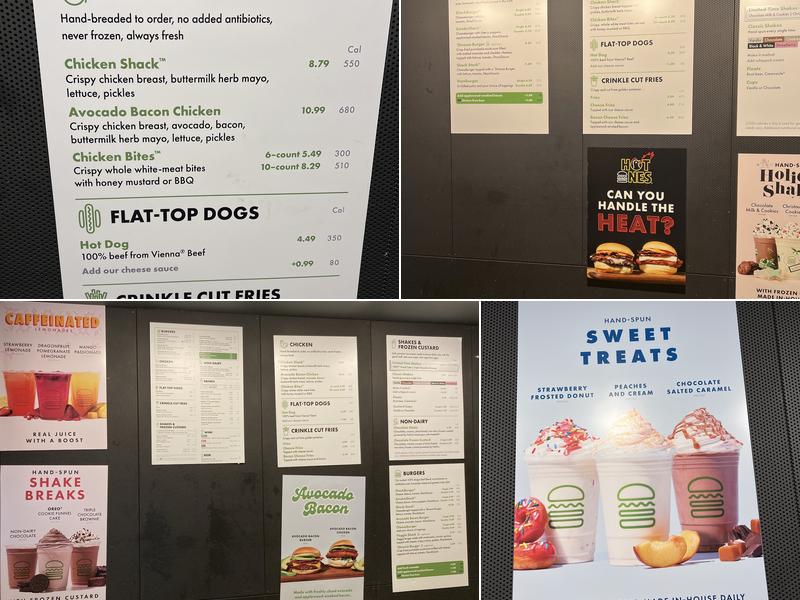 Shake Shack Union Station Menu