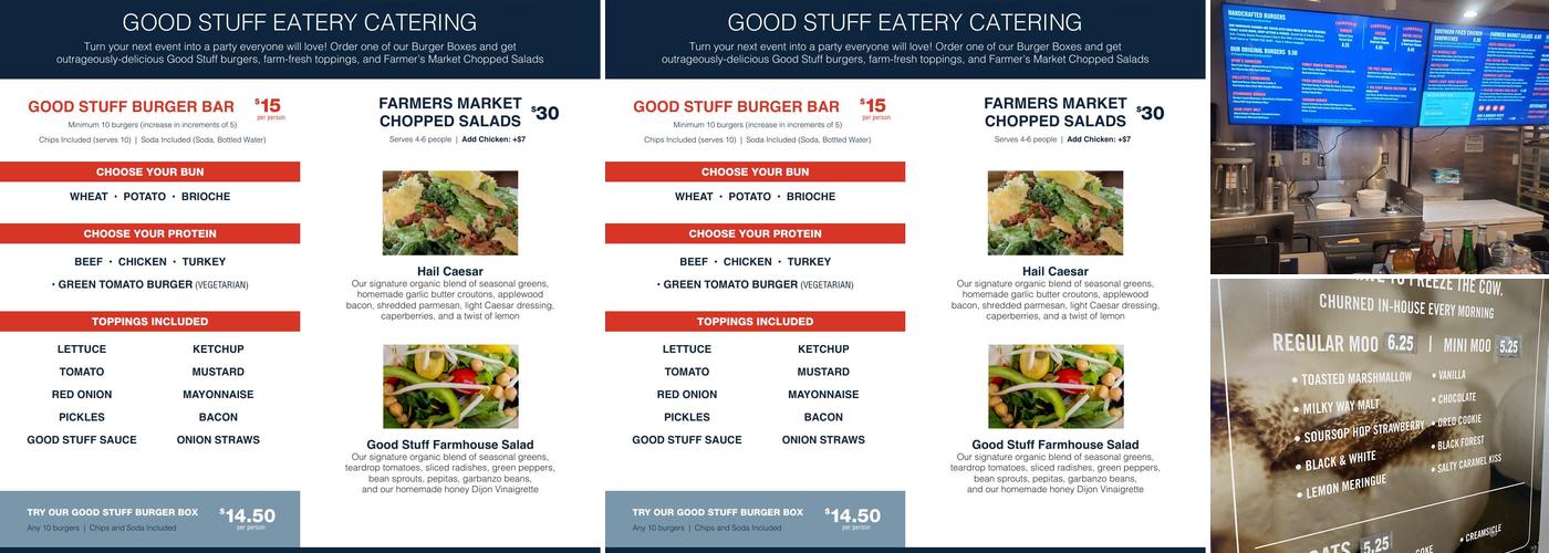 Good Stuff Eatery Menu