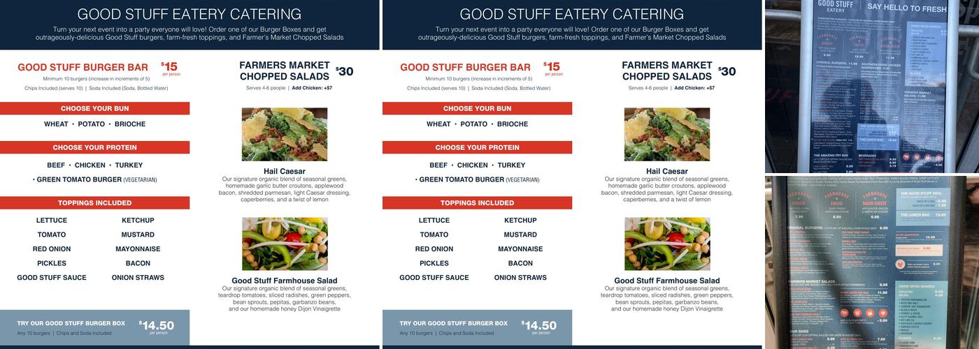 Good Stuff Eatery Menu