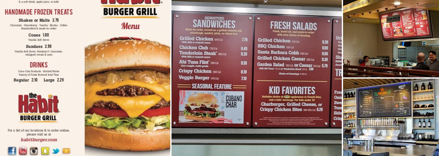 The Habit Burger Grill Menu