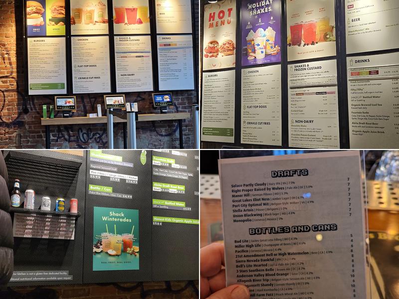 Shake Shack 14th Street Logan Circle Menu