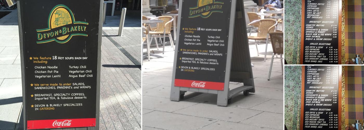 Devon & Blakely Menu