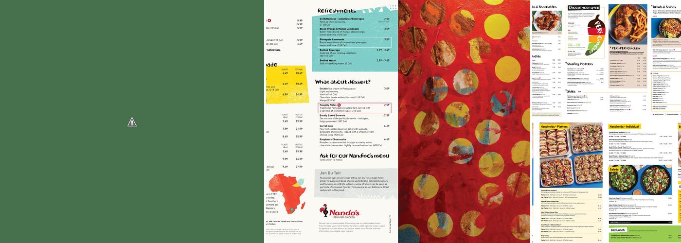 Nando's Peri-Peri Menu