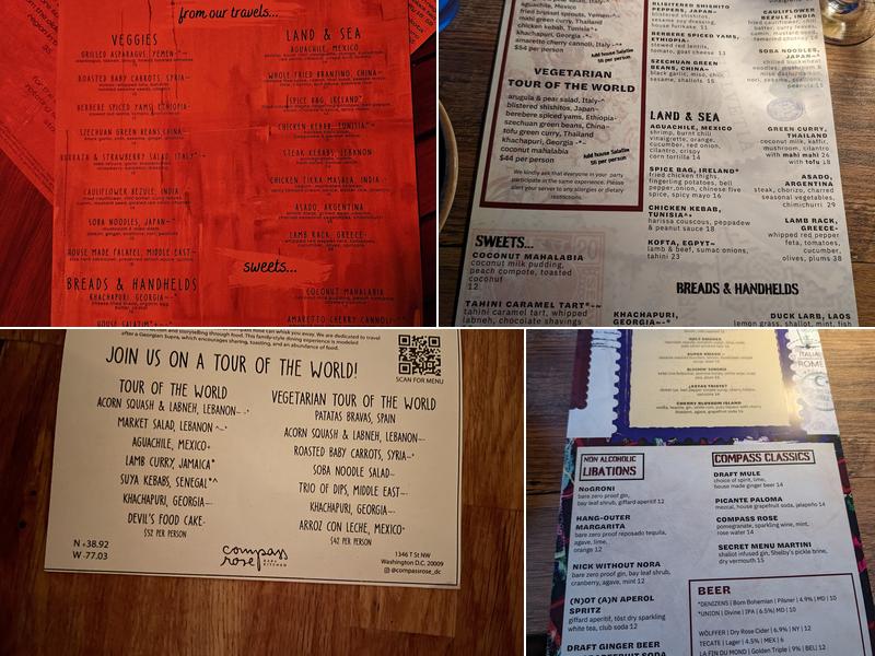 Compass Rose Menu