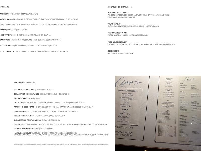 Amuse Menu