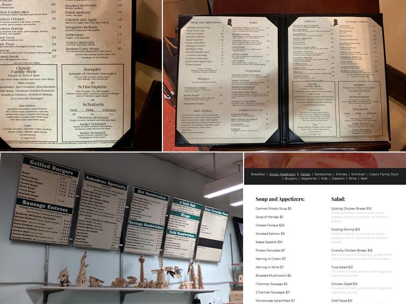 Café Mozart Menu