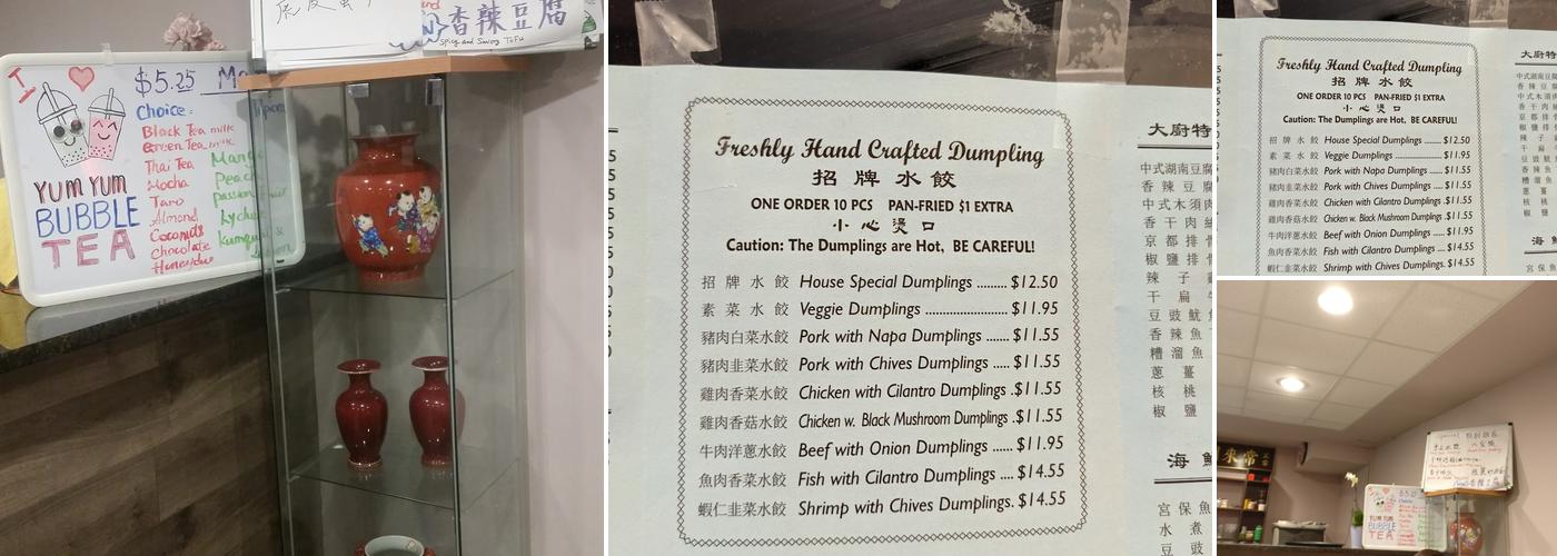 Dumplings And Beyond Menu