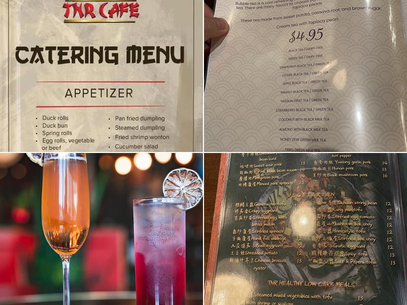TNR Cafe Menu