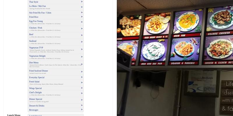 Dandy's Carry Out Restaurant Menu