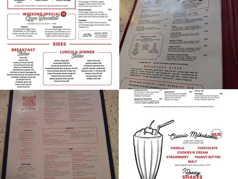 the DINER Menu