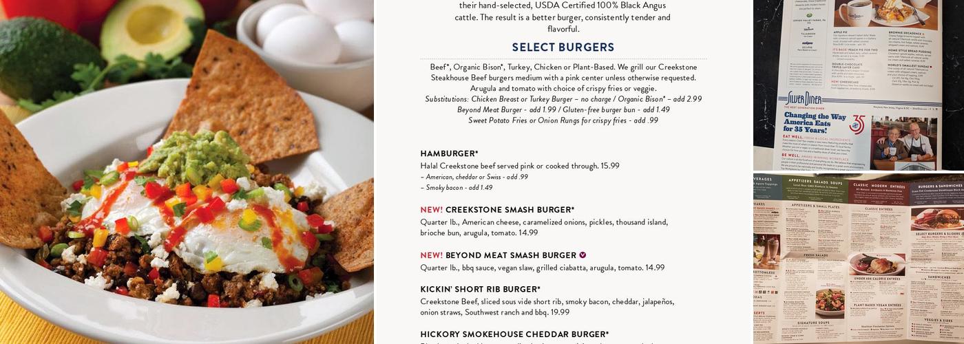 Silver Diner Menu