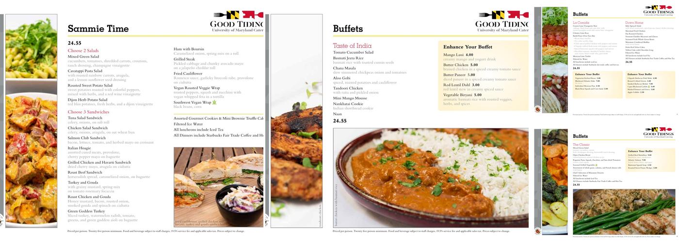 University of Maryland South Campus Dining Hall Menu