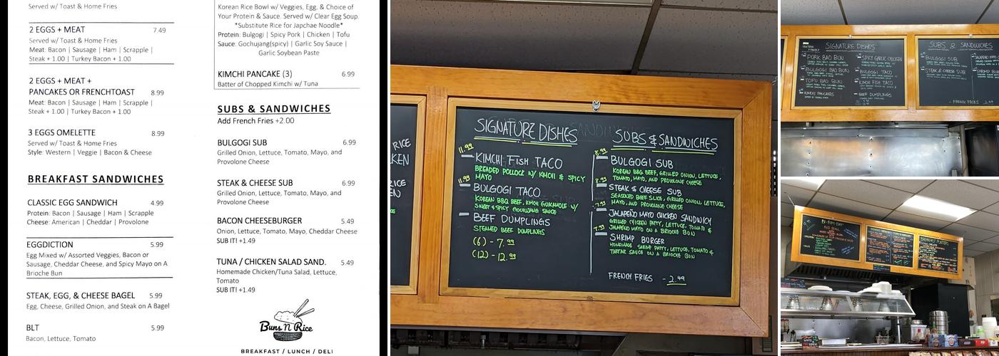 Buns N Rice Menu