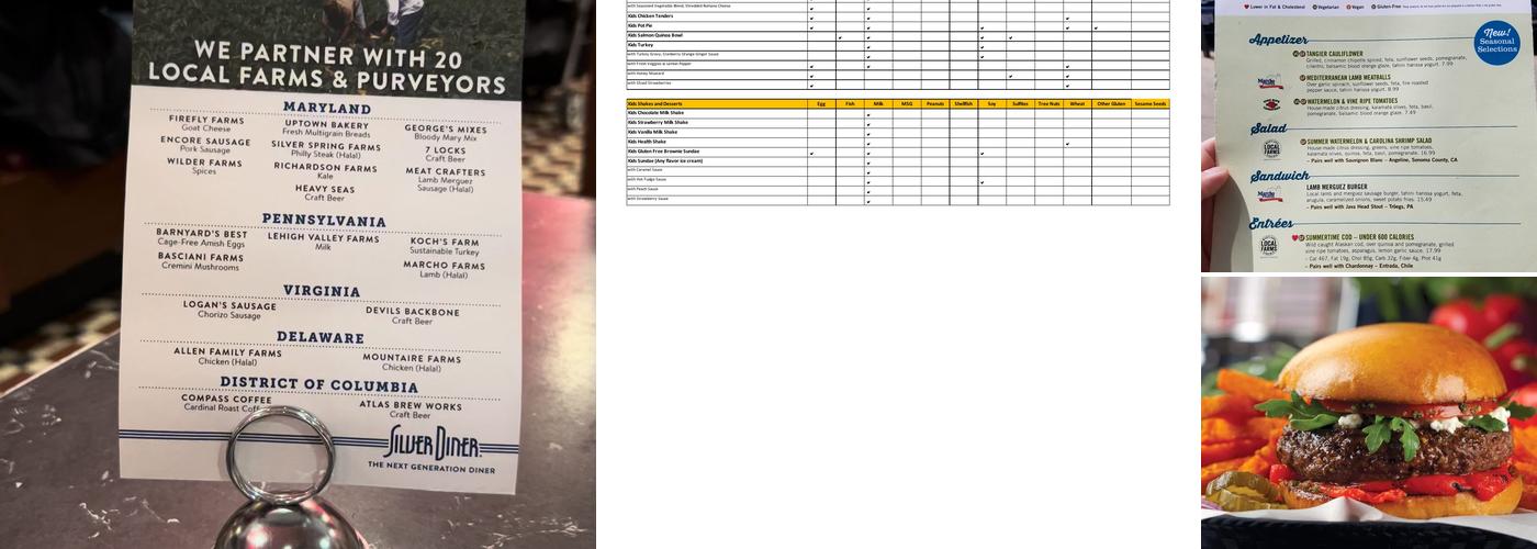 Silver Diner Menu