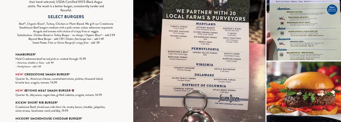 Silver Diner Menu