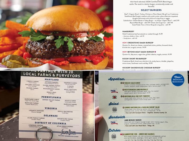 Silver Diner Menu