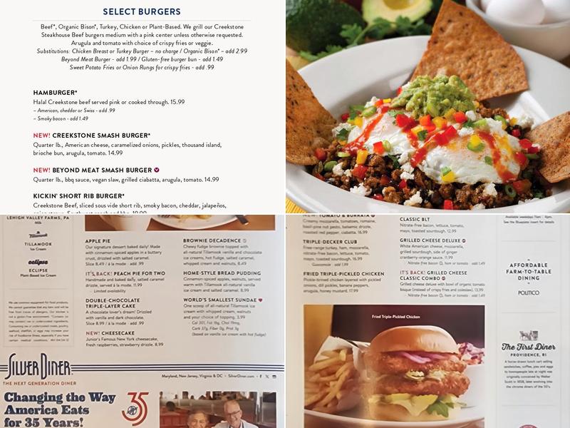 Silver Diner Menu