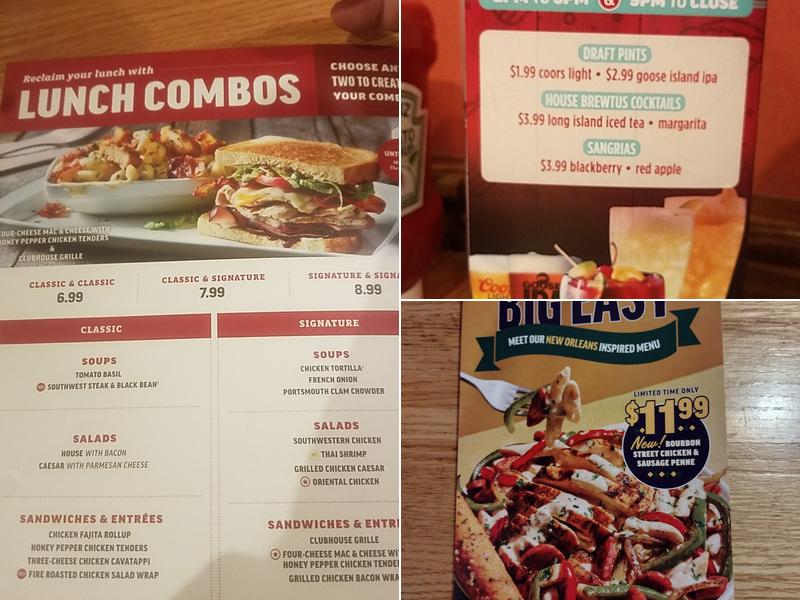 Applebee's Grill + Bar Menu