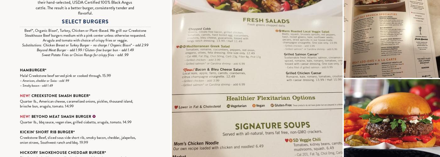 Silver Diner Menu