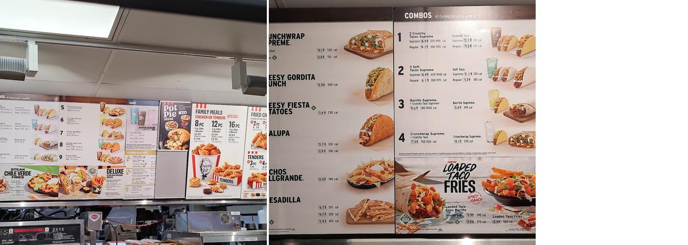 KFC Menu