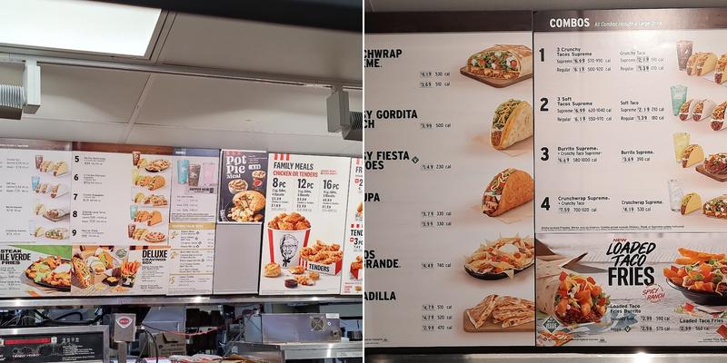 KFC Menu