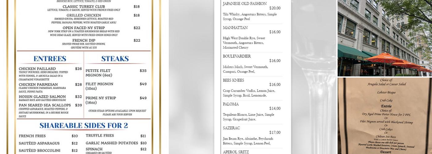 Bobby Van’s Steakhouse Menu