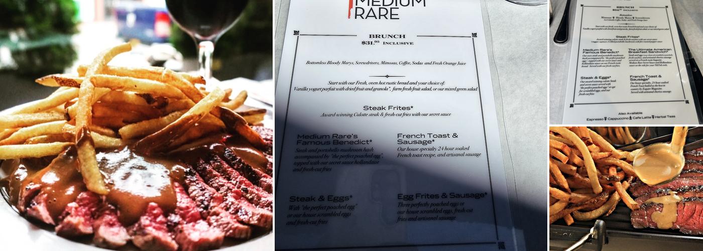 Medium Rare Menu