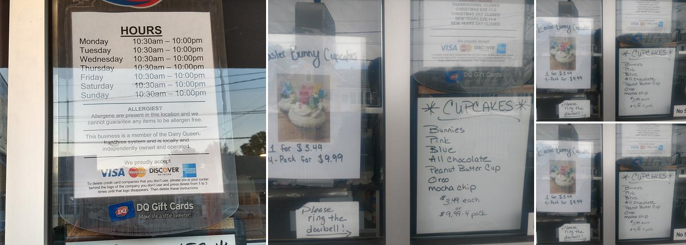 Dairy Queen (Treat) Menu