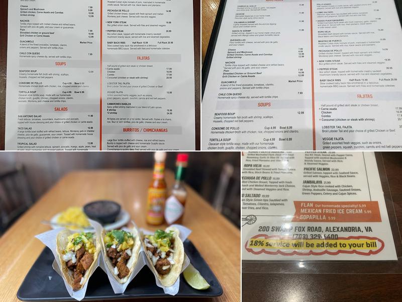 San Antonio Bar & Grill Menu