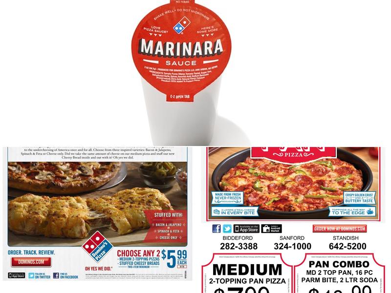 Domino's Pizza Menu